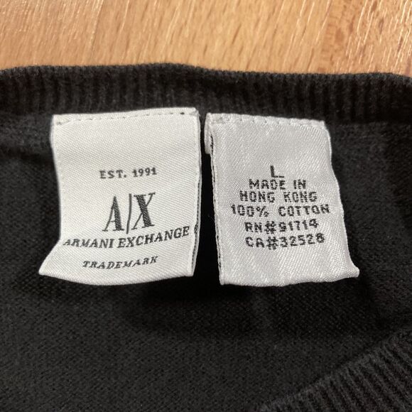 Armani Exchange Logo Shirt (Men’s Size L) • Sweater • EUC - Picture 2 of 4